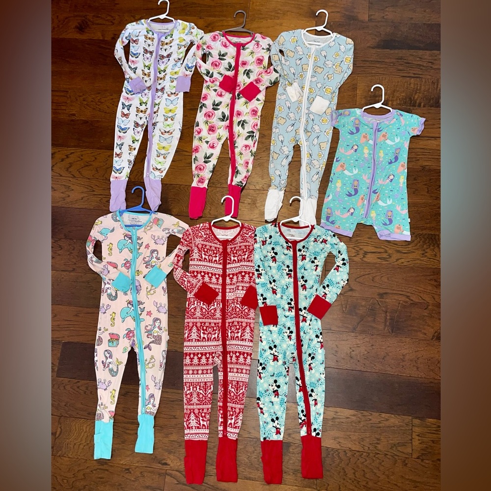 7pcs bundle of Little Sleepies pajamas